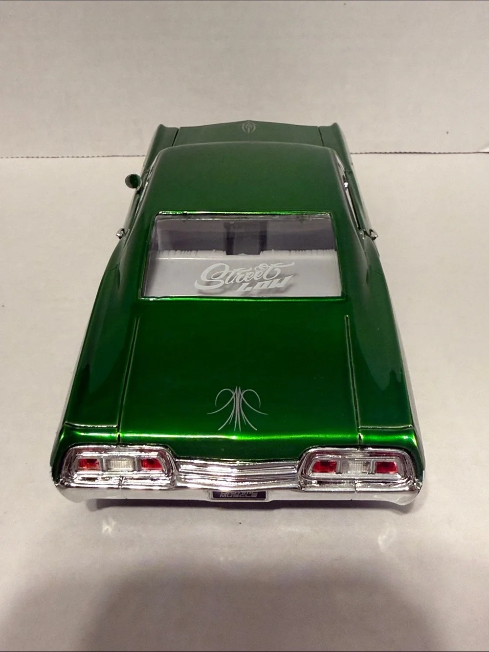 Jada Impala Green and White Classic Lowrider Toy Car 1/24 scale